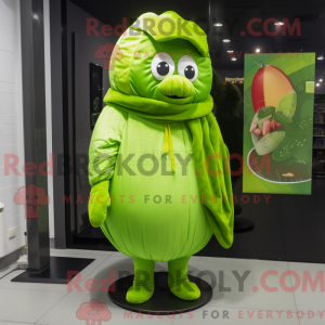 Green Melon mascot costume...