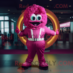 Magenta Donut mascot...