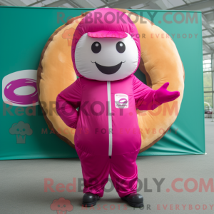 Magenta Donut mascot...