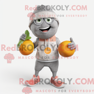 Grå Grapefrugt maskot...