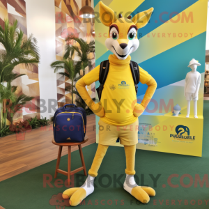 Yellow Gazelle mascot...