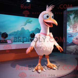 Peach Archeopteryx mascot...