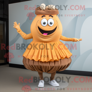 Brown Hamburger mascot...