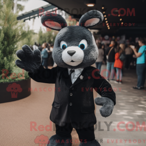 Black Rabbit mascot costume...
