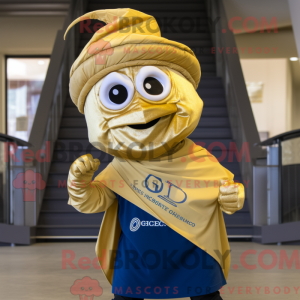 Guld Gyro maskot kostume...