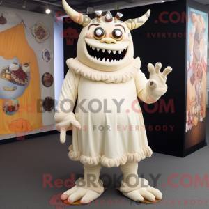 Cream Demon mascot costume...