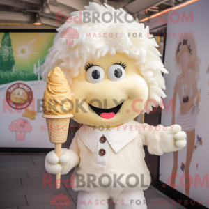 Cream Ice Cream mascotte...