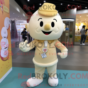 Cream Ice Cream mascot...