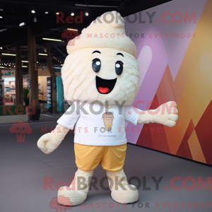 Cream Ice Cream mascot...