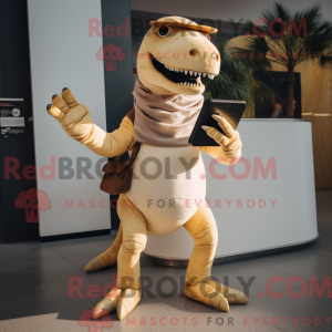 Costume mascotte de T Rex...