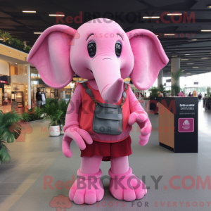 Pink Elephant mascot...