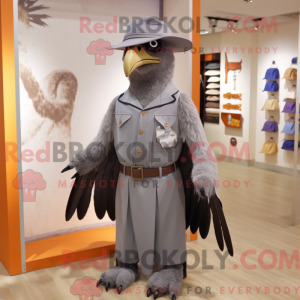 Gray Eagle maskotdraktfigur...