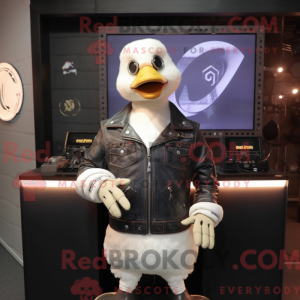 Cream Geese mascot costume...
