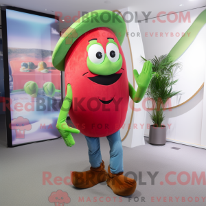Red Green Bean mascot...