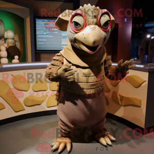 Brown Armadillo mascot...