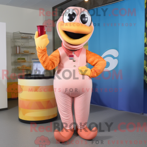 Máscara de cobra pêssego...