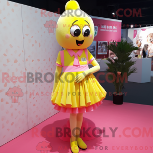 Lemon Yellow Pink mascot...