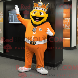 Máscara laranja com...