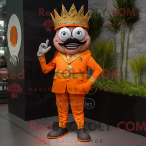 Máscara laranja com...