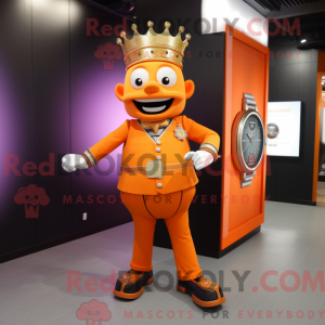 Oransje konge maskot...