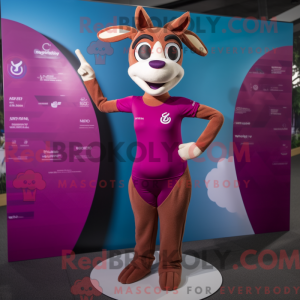 Magenta Gazelle mascot...