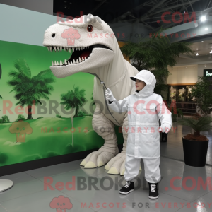 White Tyrannosaurus mascot...