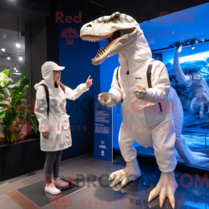 White Tyrannosaurus mascot...