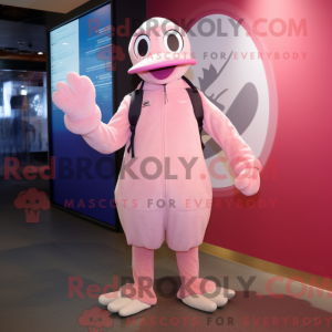 Pink Albatross mascot...