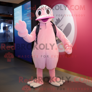 Pink Albatross maskot...