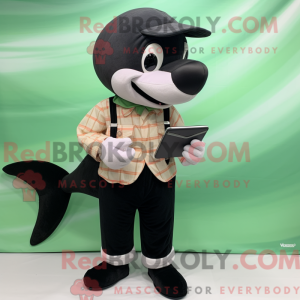 Olive Killer Whale mascot...