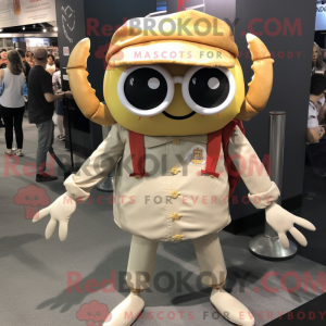 Beige Crab Cakes mascot...