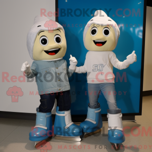 Cream Pair Of Ice Skates...
