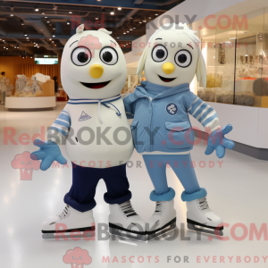 Cream Pair Of Ice Skates...