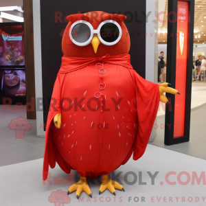 Red Owl maskotdraktfigur...