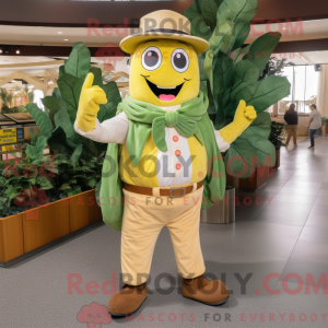 Yellow Beanstalk mascot...