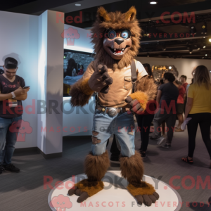 Brown Werewolf mascot...