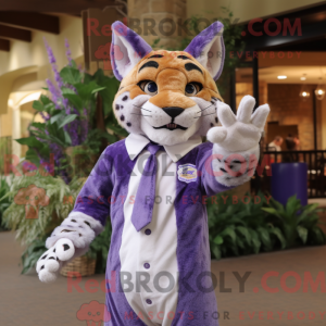Lavender Bobcat Maskottchen...