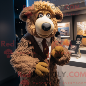Brown Sheep mascot costume...
