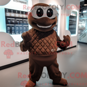 Brown Ice mascottekostuum...