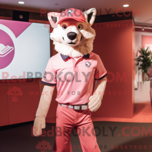 Maskottchenkostüm Pink Wolf...
