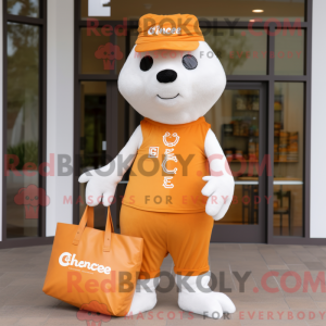 Orange Ermine mascot...