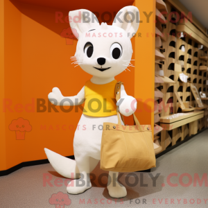 Orange Ermine mascot...
