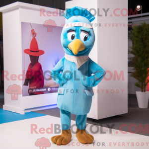 Postava maskota Sky Blue...