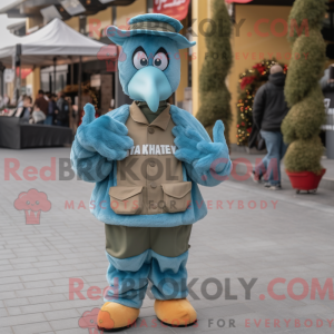 Postava maskota Sky Blue...