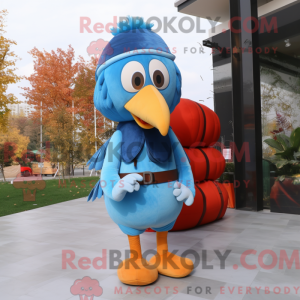 Postava maskota Sky Blue...