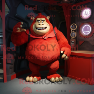 Red Ogre mascot costume...