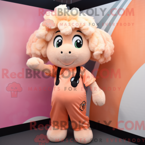 Peach Sheep maskot kostume...