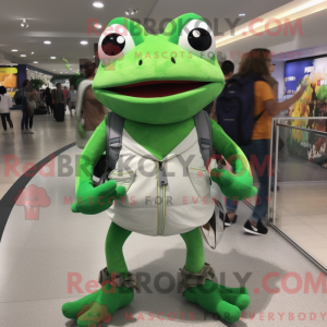 Kikker mascotte kostuum...