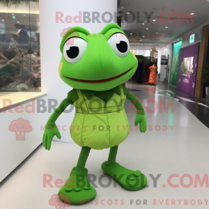 Frosch-Maskottchen-Kostüm...