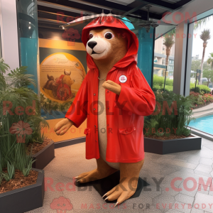 Red Sea Lion mascot costume...